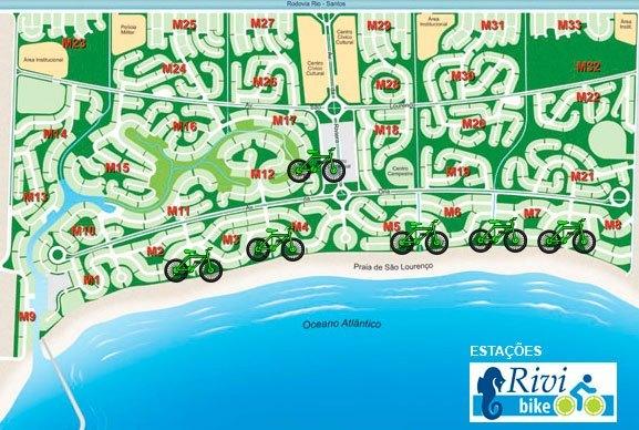 Mapa Estacoes Rivibike